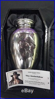Wwe The Undertaker Hand Signed Autographed Urn And Coffin With Coa