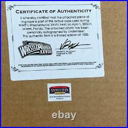 Wwe The Undertaker Hand Signed Autographed Wrestlemania 28 Plaque With Coa 20-0