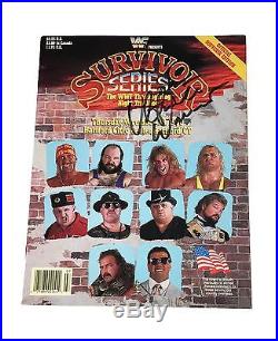 Wwe Ultimate Warrior Hand Signed Autographed Survivor Series 90 Program With Coa