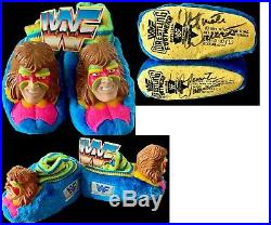 Wwe Ultimate Warrior Original Hand Signed Autographed Slippers With Tags And Coa