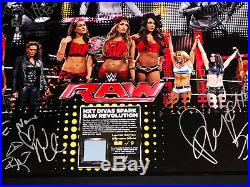 Wwe Womens Revolution Signed By 9 Limited Edition Plaque With Coa From Wwe
