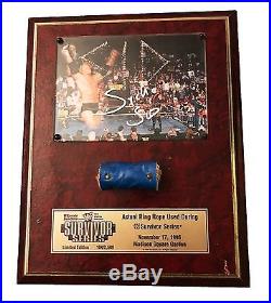 Wwe Wwf Sycho Sid Hand Signed Autographed Ring Rope Plaque With Pic Proof Coa