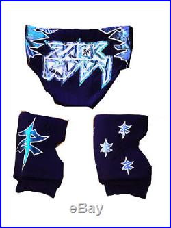 Wwe Zack Ryder Ring Worn Hand Signed Trunks & Kneepads With Picture Proof Coa Zr
