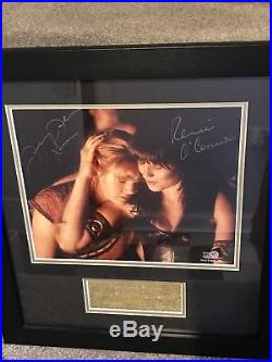 Xena Lucy Lawless & Renee OConnor Signed And framed Picture With COA